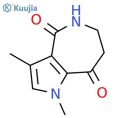 PYRROLO[3,2-C]AZEPINE-4,8(1H,5H)-DIONE, 6,7-DIHYDRO-1,3-DIMETHYL- structure
