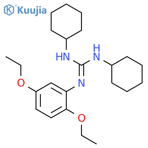 Guanidine, N,N'-dicyclohexyl-N''-(2,5-diethoxyphenyl)- structure