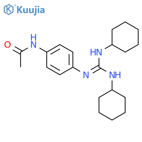 Acetamide, N-[4-[[bis(cyclohexylamino)methylene]amino]phenyl]- structure