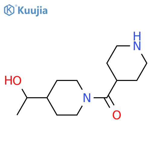 (4-(1-Hydroxyethyl)piperidin-1-yl)(piperidin-4-yl)methanone structure
