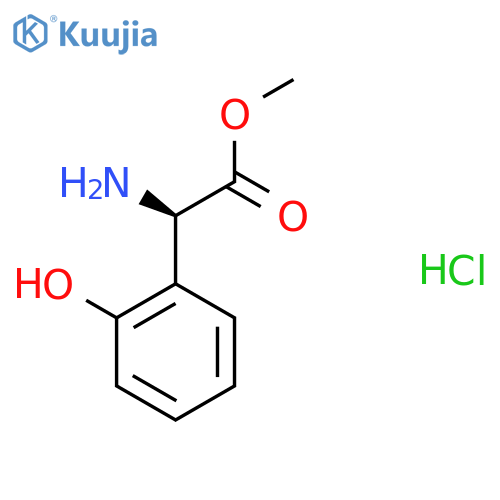 (R)-Methyl 2-amino-2-(2-hydroxyphenyl)acetate hydrochloride structure