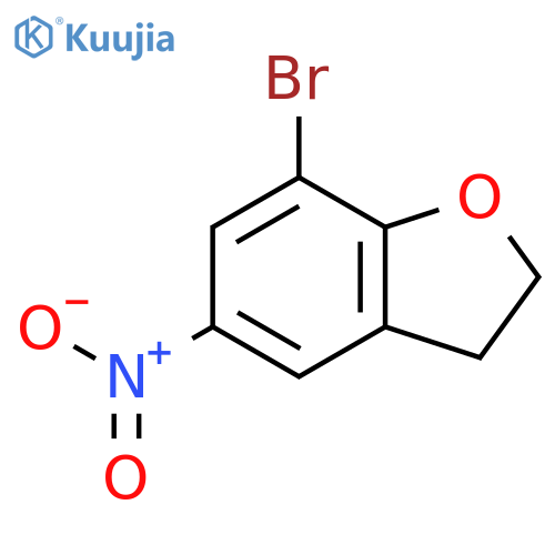 Benzofuran, 7-bromo-2,3-dihydro-5-nitro- structure