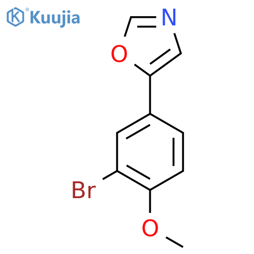 5-(3-Bromo-4-methoxyphenyl)-1,3-oxazole structure