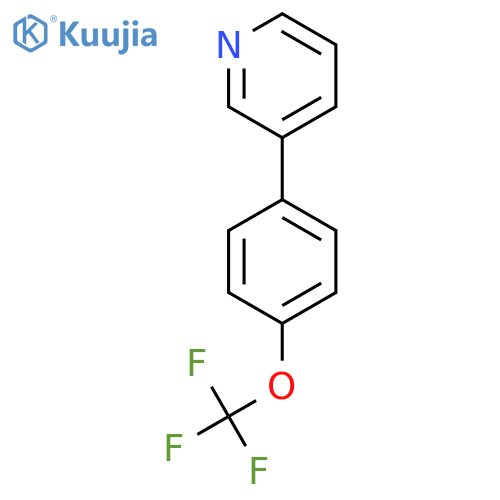 3-(4-Trifluoromethoxyphenyl)pyridine structure