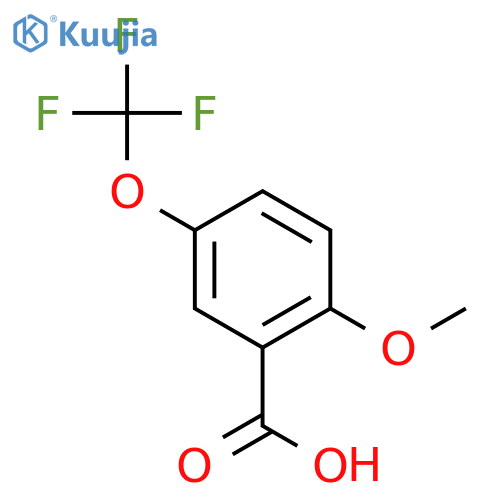 2-Methoxy-5-(trifluoromethoxy)benzoic acid structure