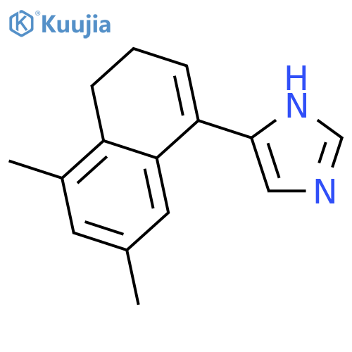1H-Imidazole, 4-(3,4-dihydro-5,7-dimethyl-1-naphthalenyl)- structure