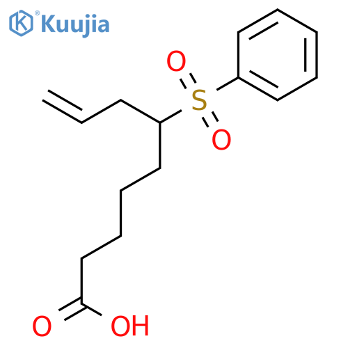 8-Nonenoic acid, 6-(phenylsulfonyl)- structure