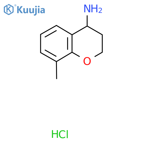 8-methyl-3,4-dihydro-2H-1-benzopyran-4-amine hydrochloride structure