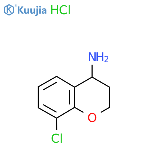 8-chloro-3,4-dihydro-2H-1-benzopyran-4-amine Hydrochloride structure