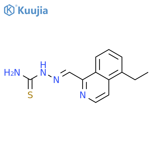Hydrazinecarbothioamide, 2-[(5-ethyl-1-isoquinolinyl)methylene]- structure