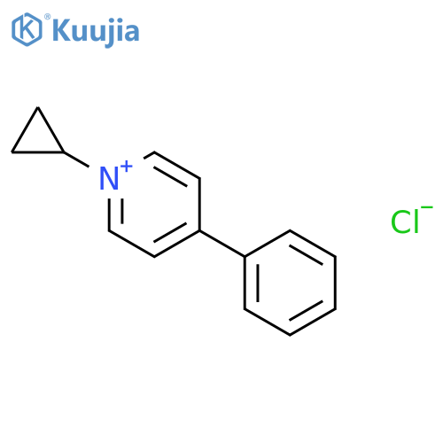 1-Cyclopropyl-4-phenylpyridin-1-ium chloride structure