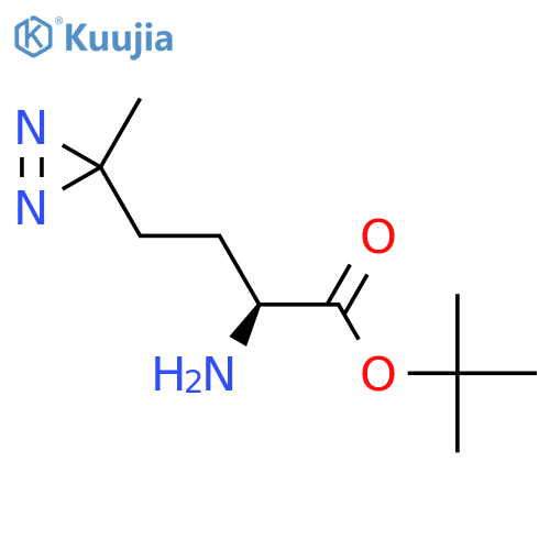 tert-butyl (2S)-2-amino-4-(3-methyl-3H-diazirin-3-yl)butanoate structure