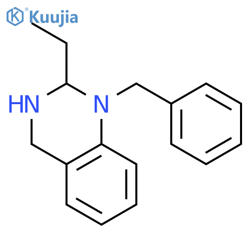 Quinazoline, 2-ethyl-1,2,3,4-tetrahydro-1-(phenylmethyl)- structure
