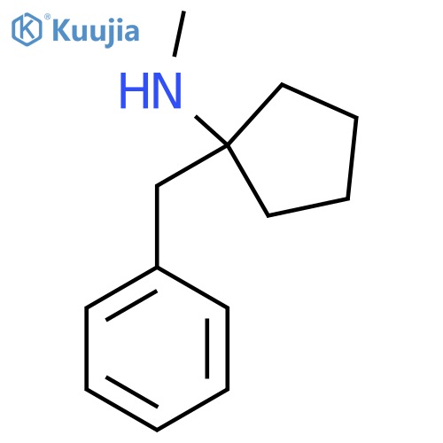 1-benzyl-N-methylcyclopentanamine structure