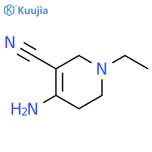 3-Pyridinecarbonitrile,4-amino-1-ethyl-1,2,5,6-tetrahydro- structure