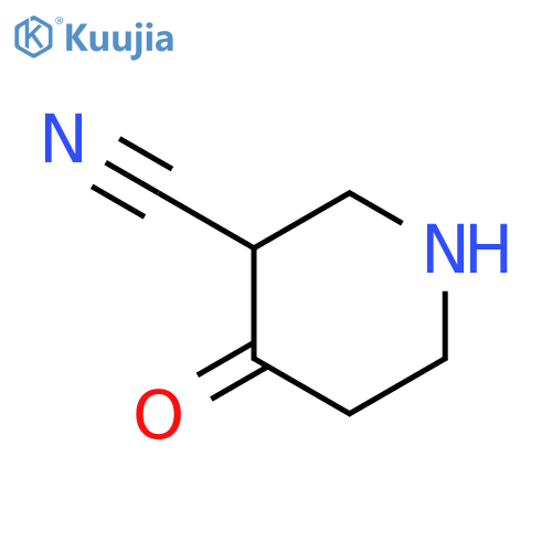 4-oxopiperidine-3-carbonitrile structure