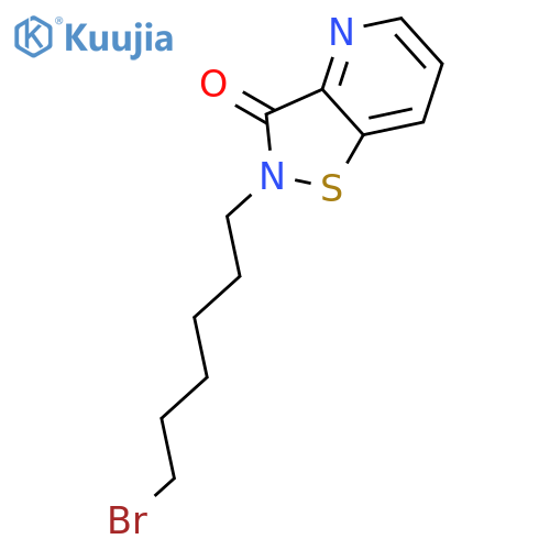 Isothiazolo[4,5-b]pyridin-3(2H)-one, 2-(6-bromohexyl)- structure