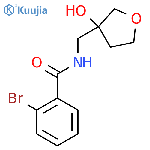 2-bromo-N-(3-hydroxyoxolan-3-yl)methylbenzamide structure