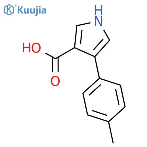 1H-Pyrrole-3-carboxylicacid, 4-(4-methylphenyl)- structure