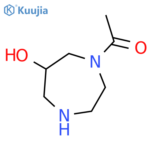 1H-1,4-Diazepin-6-ol, 1-acetylhexahydro- (9CI) structure