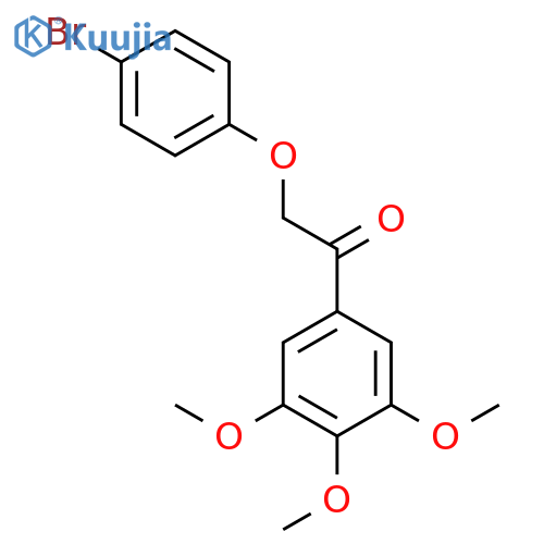 Ethanone, 2-(4-bromophenoxy)-1-(3,4,5-trimethoxyphenyl)- structure