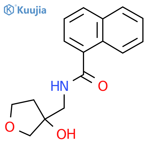 N-(3-hydroxyoxolan-3-yl)methylnaphthalene-1-carboxamide structure
