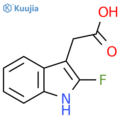 2-(2-fluoro-1H-indol-3-yl)acetic acid structure