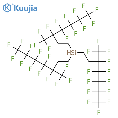Silane, tris[3,4,4,5,5,6,6,7,7,7-decafluoro-3-(trifluoromethyl)heptyl]- structure