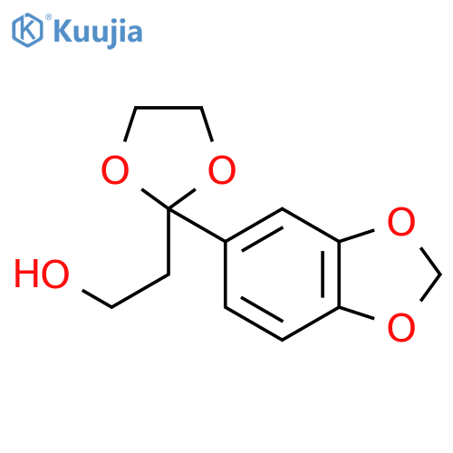 1,3-Dioxolane-2-ethanol, 2-(1,3-benzodioxol-5-yl)- structure