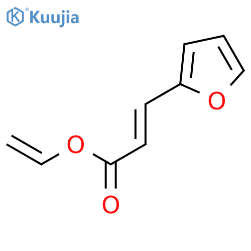 2-Propenoic acid, 3-(2-furanyl)-, ethenyl ester structure