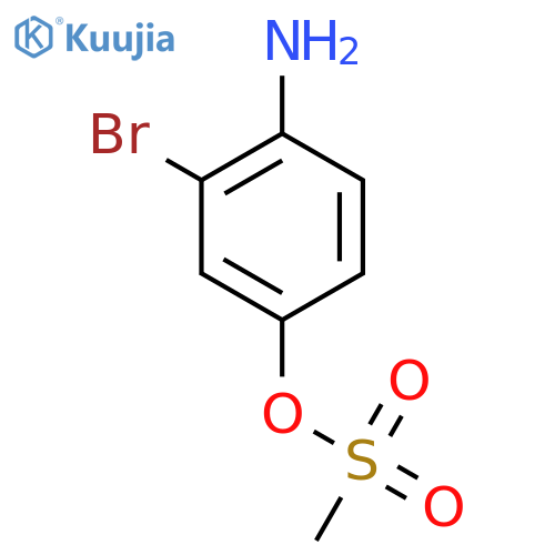 (4-amino-3-bromo-phenyl) methanesulfonate structure