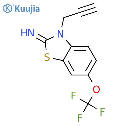 2(3H)-Benzothiazolimine, 3-(2-propynyl)-6-(trifluoromethoxy)- structure