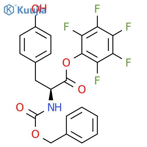 L-Tyrosine, N-[(phenylmethoxy)carbonyl]-, pentafluorophenyl ester structure