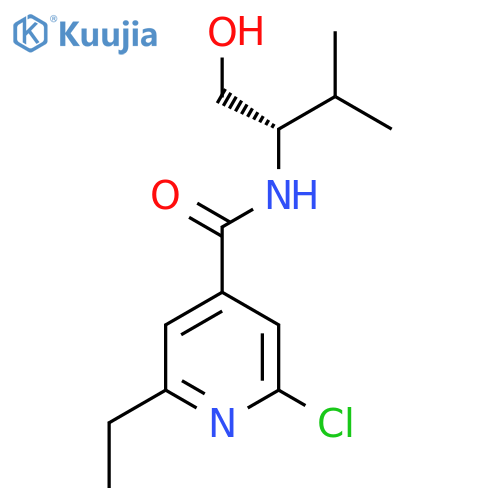 2-Chloro-6-ethyl-N-[(2S)-1-hydroxy-3-methylbutan-2-yl]pyridine-4-carboxamide structure