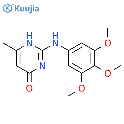 4(1H)-Pyrimidinone, 6-methyl-2-[(3,4,5-trimethoxyphenyl)amino]- structure