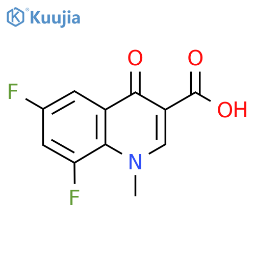 6,8-difluoro-1-methyl-4-oxo-1,4-dihydroquinoline-3-carboxylic acid structure