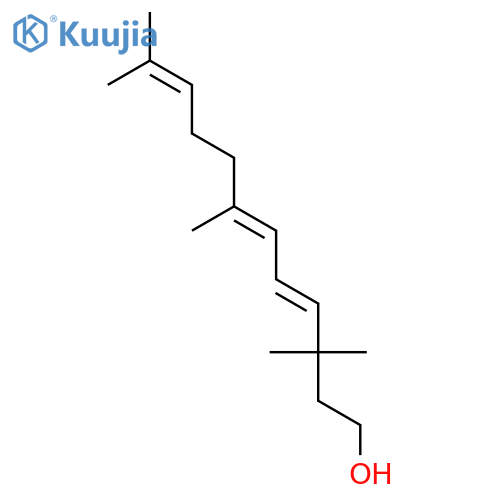 4,6,10-Dodecatrien-1-ol, 3,3,7,11-tetramethyl-, (E,E)- structure