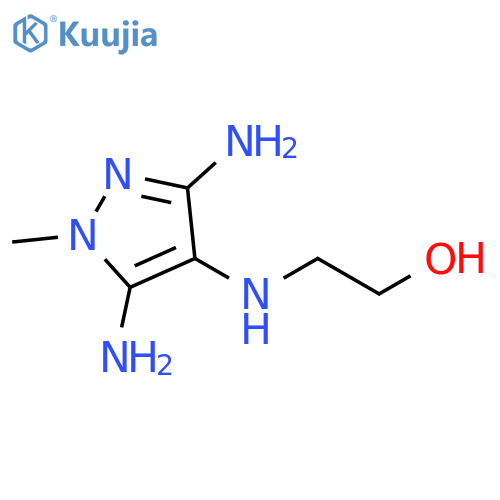 Ethanol, 2-[(3,5-diamino-1-methyl-1H-pyrazol-4-yl)amino]- structure