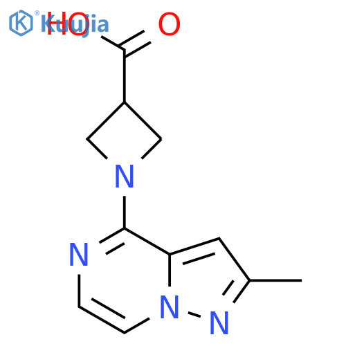 1-(2-Methylpyrazolo[1,5-a]pyrazin-4-yl)azetidine-3-carboxylic acid structure