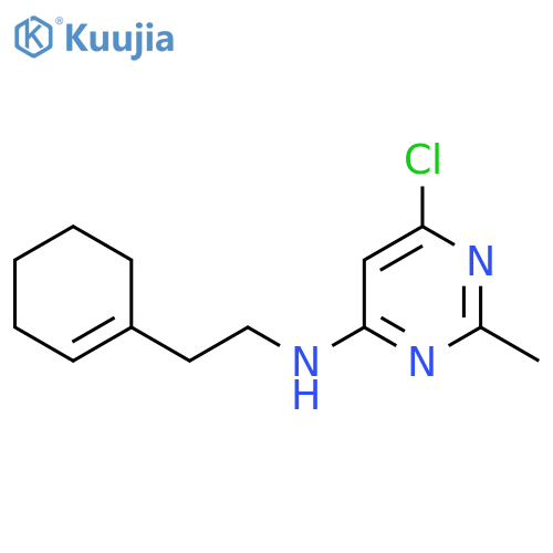 6-chloro-N-(2-(cyclohex-1-en-1-yl)ethyl)-2-methylpyrimidin-4-amine structure