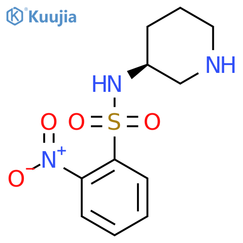 2-nitro-N-(3S)-piperidin-3-ylbenzene-1-sulfonamide structure