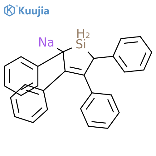 Sodium, (2,3,4,5-tetraphenylsilacyclopent-3-en-2-yl)- structure