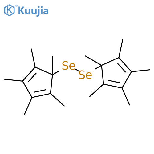 DISELENIDE, BIS(1,2,3,4,5-PENTAMETHYL-2,4-CYCLOPENTADIEN-1-YL) structure