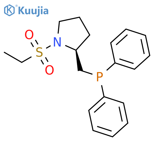 Pyrrolidine, 2-[(diphenylphosphino)methyl]-1-(ethylsulfonyl)-, (S)- structure