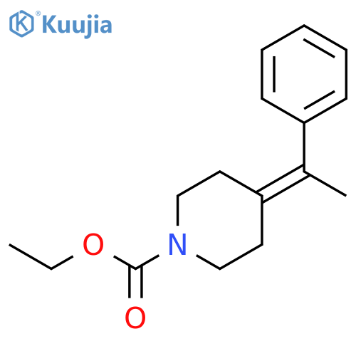 1-Piperidinecarboxylic acid, 4-(1-phenylethylidene)-, ethyl ester structure