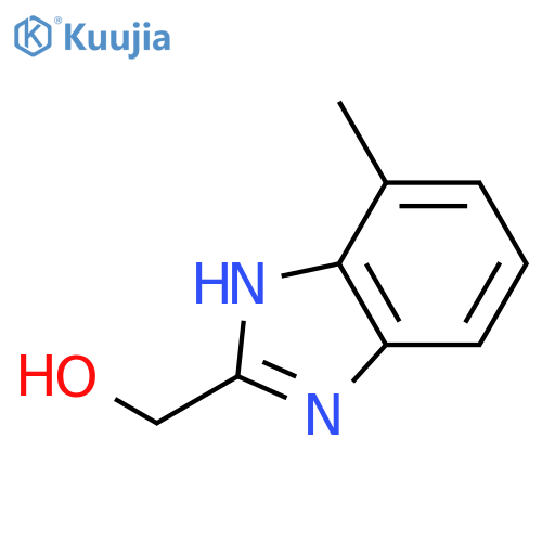 (4-methyl-1H-benzimidazol-2-yl)methanol structure