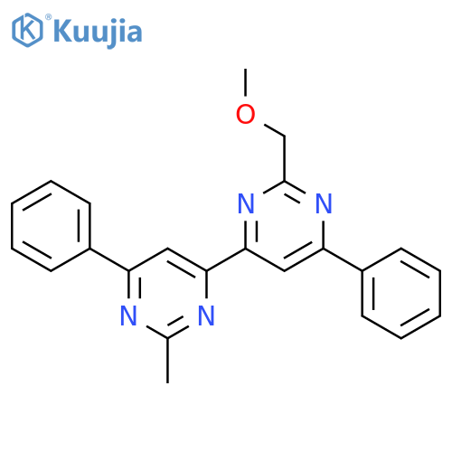 4,4'-Bipyrimidine, 2-(methoxymethyl)-2'-methyl-6,6'-diphenyl- structure