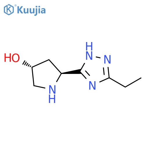 (3R,5S)-5-(5-ethyl-1H-1,2,4-triazol-3-yl)pyrrolidin-3-ol structure