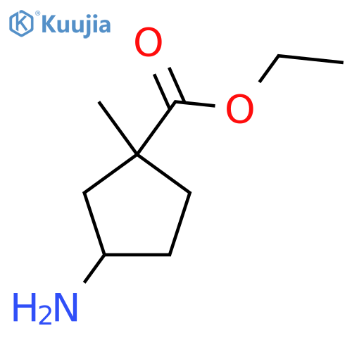 ethyl 3-amino-1-methylcyclopentane-1-carboxylate structure