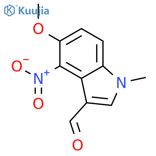 5-Methoxy-1-methyl-4-nitroindole-3-carboxaldehyde structure